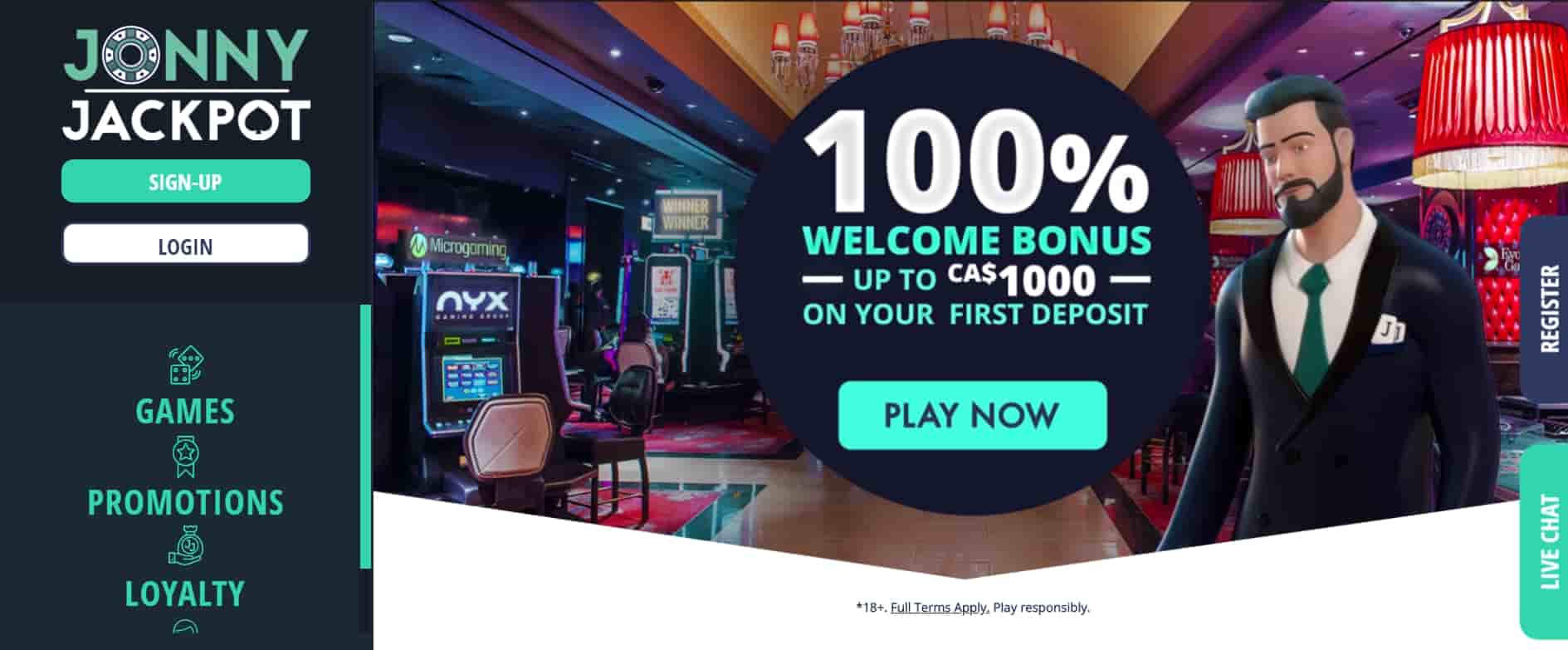 Jonny Jackpot Online Casino