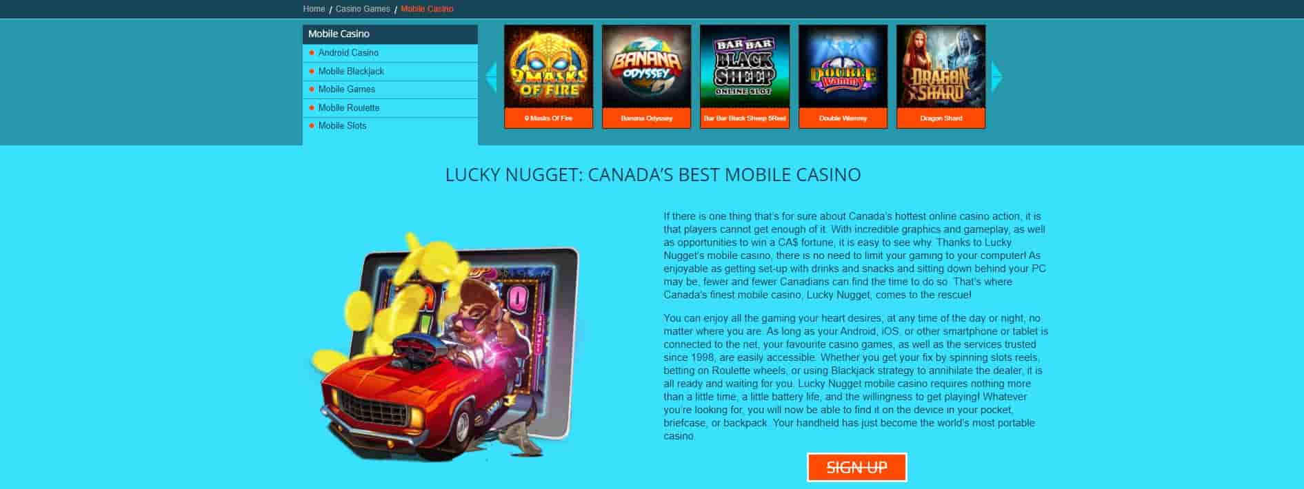 Lucky Nugget mobile casino