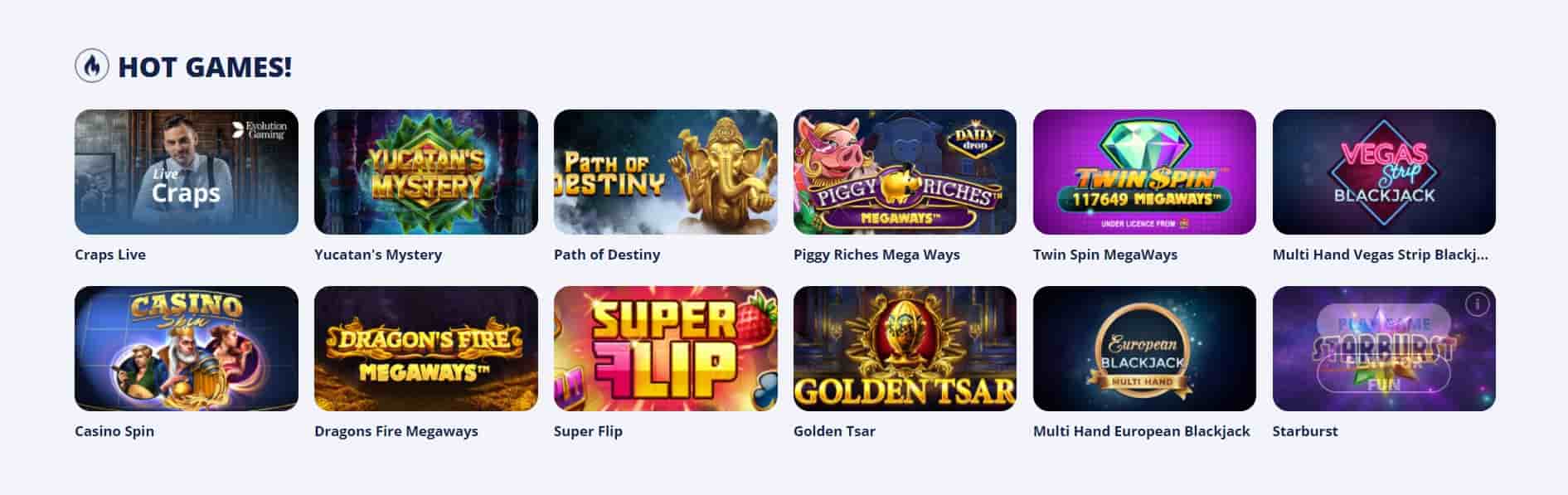 Online Casino Room top games