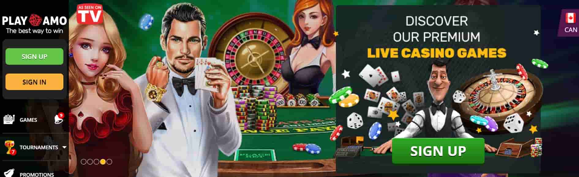 PlayAmo Live Casino
