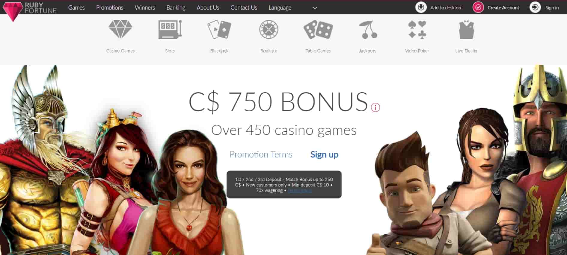 RubyFortune Casino Online