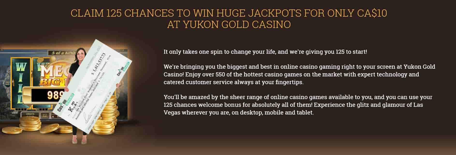 yukon gold casino online jackpot