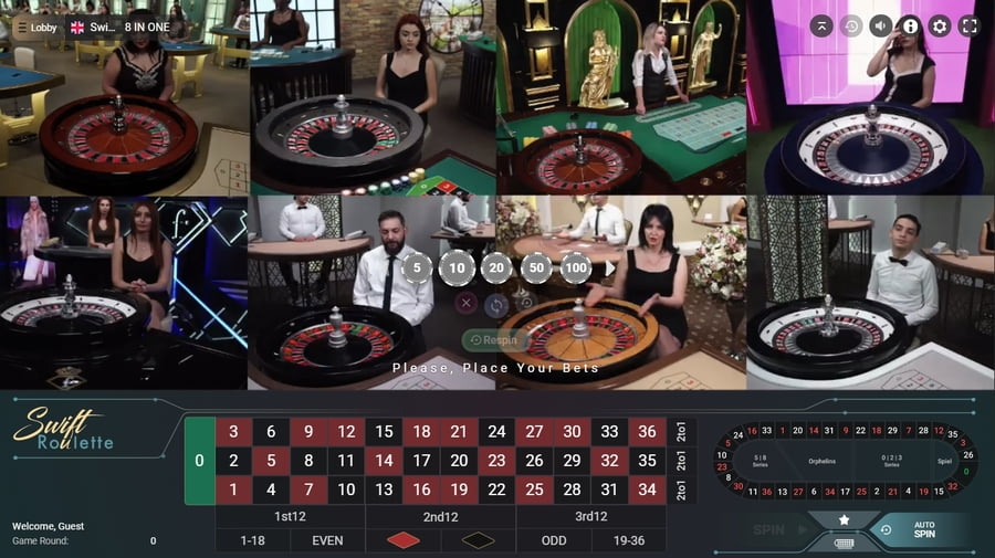 types of live online roulette