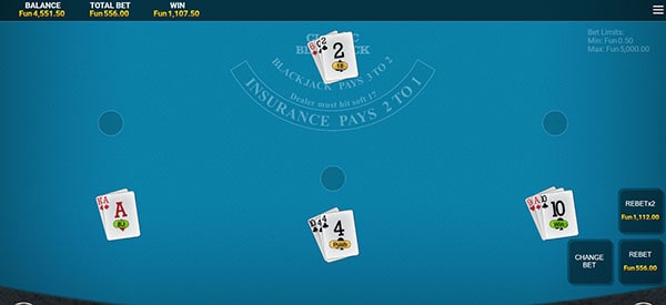 classic online blackjack