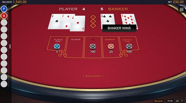 classic baccarat online game