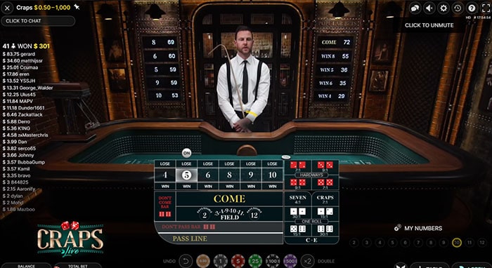 online craps canada