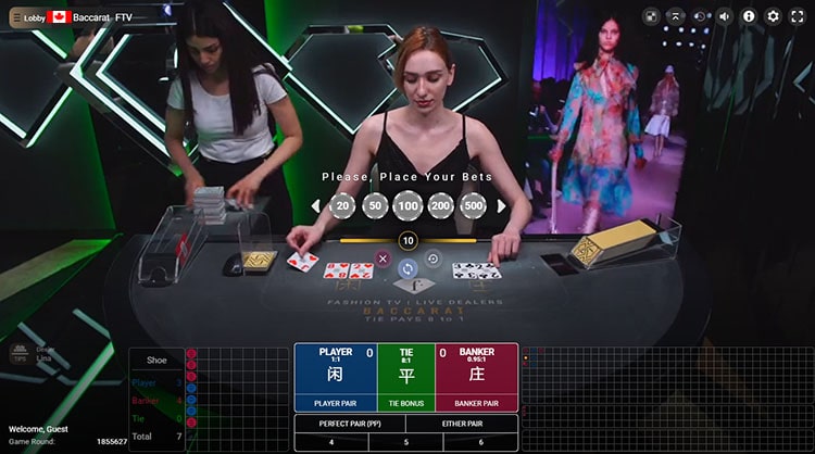 live baccarat online