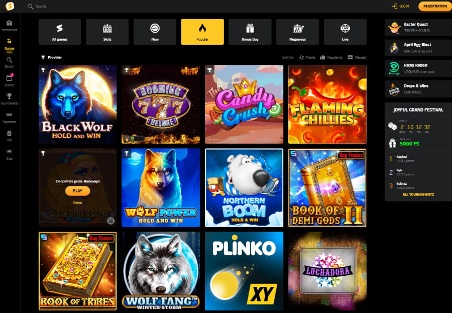 number of games in StayCasino
